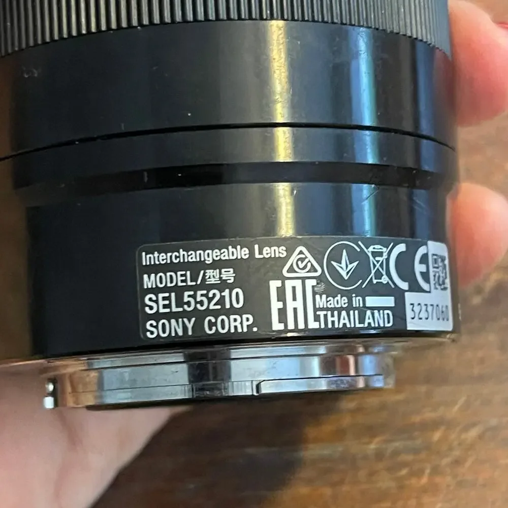 SONY A-6000 Camera PARTS ONLY 24.3mp w/ Acc. Sony Microphone + 2 Lens & More